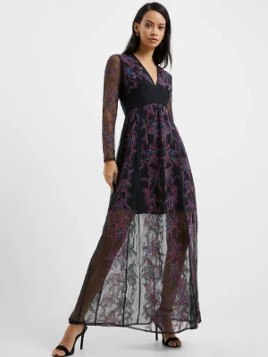 Emilia Embroidered Maxi Dress<FRENCH CONNECTION Store