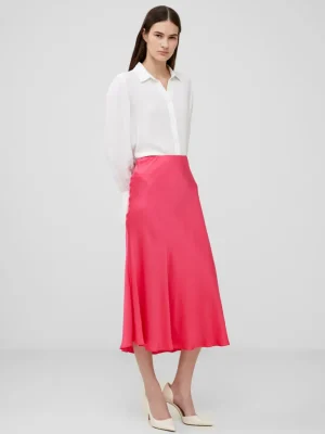 Ennis Eco Satin Midaxi Slip Skirt<FRENCH CONNECTION Shop