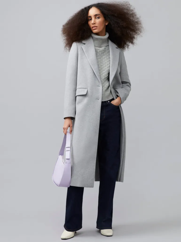 Fawn Felt Single Breasted Coat<FRENCH CONNECTION Online