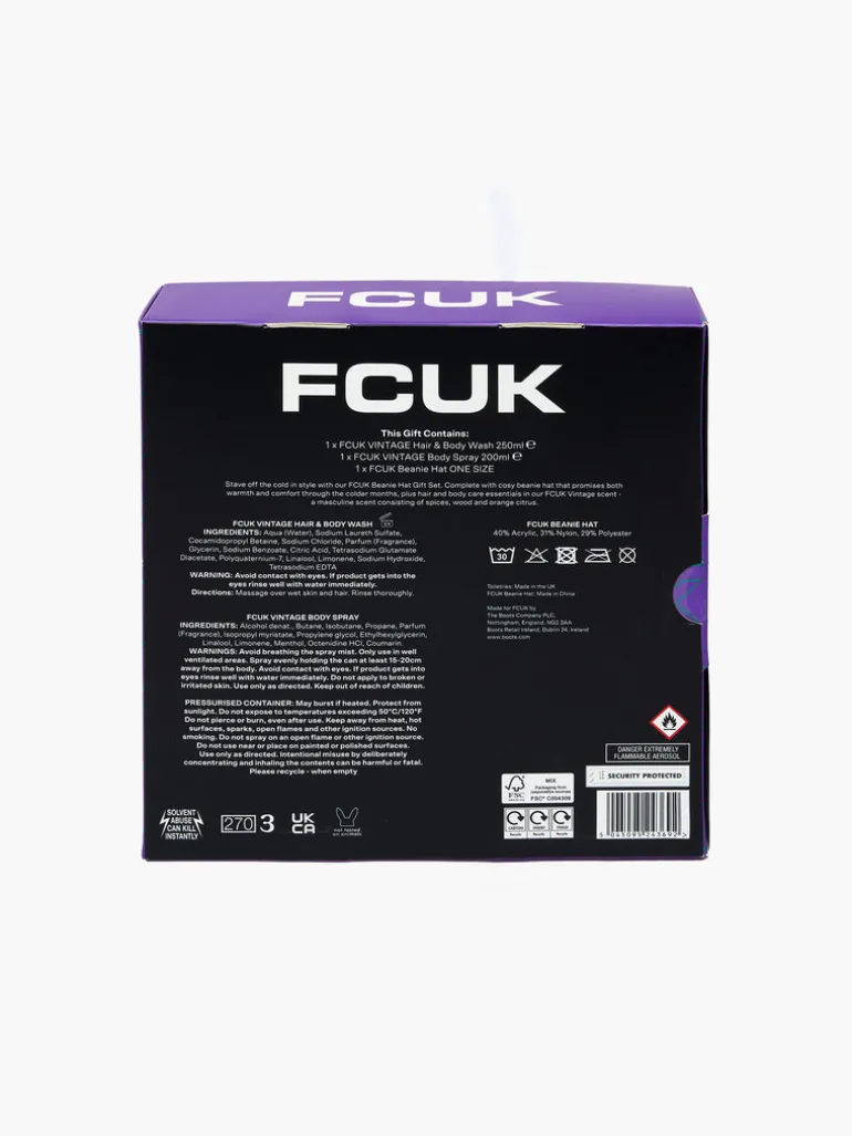 FCUK Wrap It Up Beanie Hat Gift Set<FRENCH CONNECTION Online