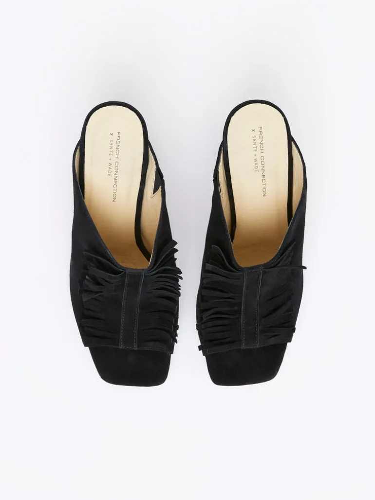 Flora Fringed Mules<FRENCH CONNECTION Online