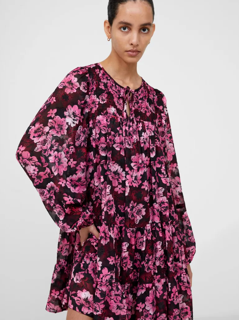 Floral Smock Mini Dress<FRENCH CONNECTION Clearance