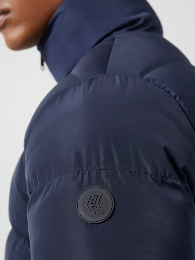 Funnel Neck Row Puffer Jacket<FRENCH CONNECTION Hot