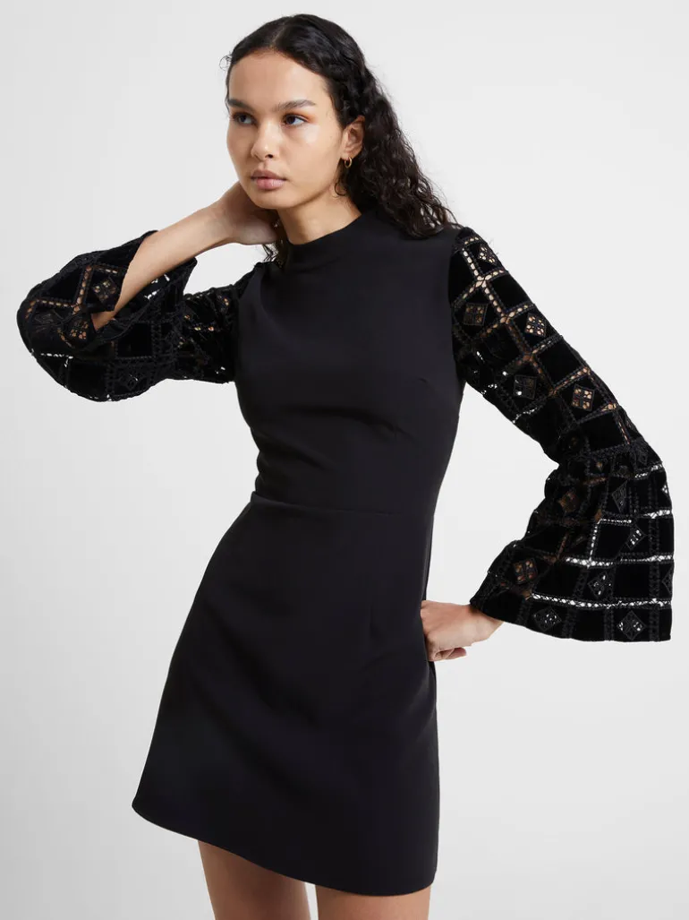 Garnet Velvet Lace Mini Dress<FRENCH CONNECTION Fashion