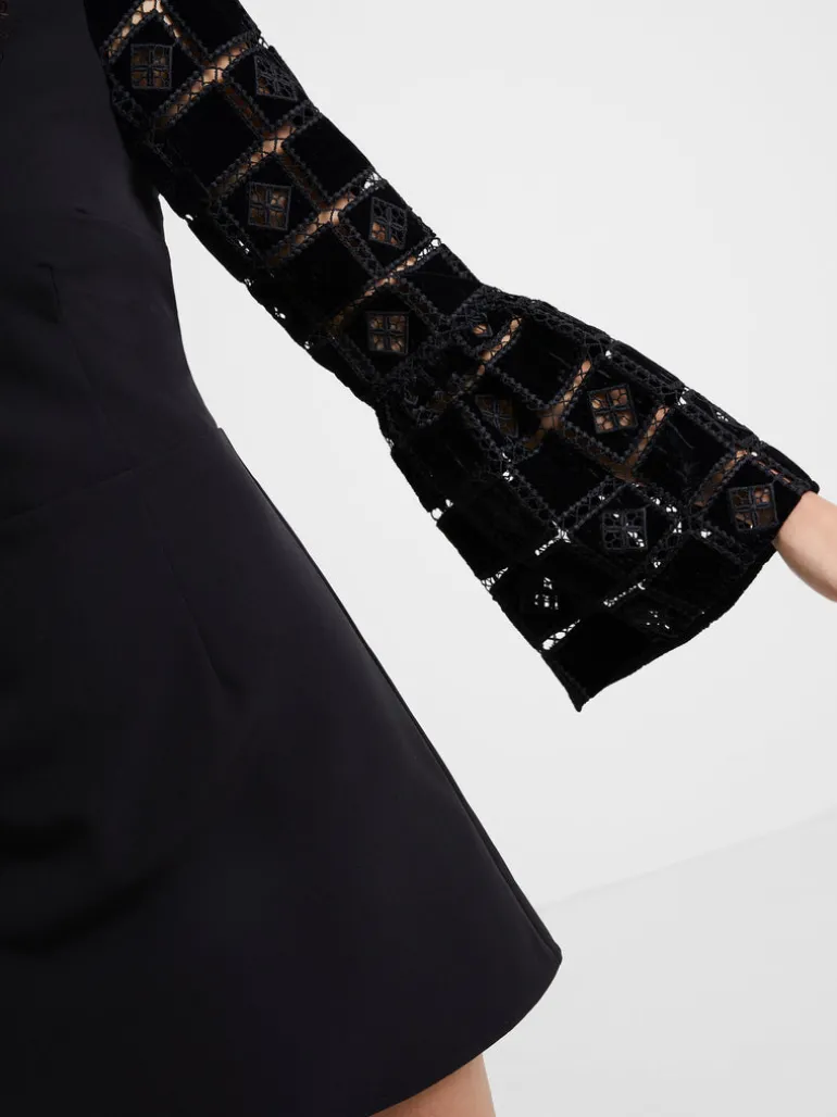 Garnet Velvet Lace Mini Dress<FRENCH CONNECTION Fashion