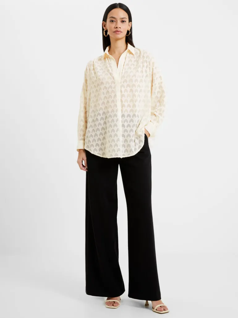 Geo Burn-Out Popover Shirt<FRENCH CONNECTION Shop