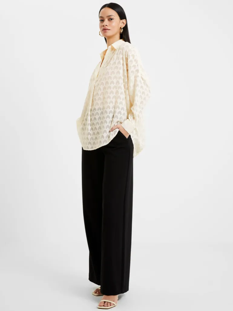 Geo Burn-Out Popover Shirt<FRENCH CONNECTION Shop