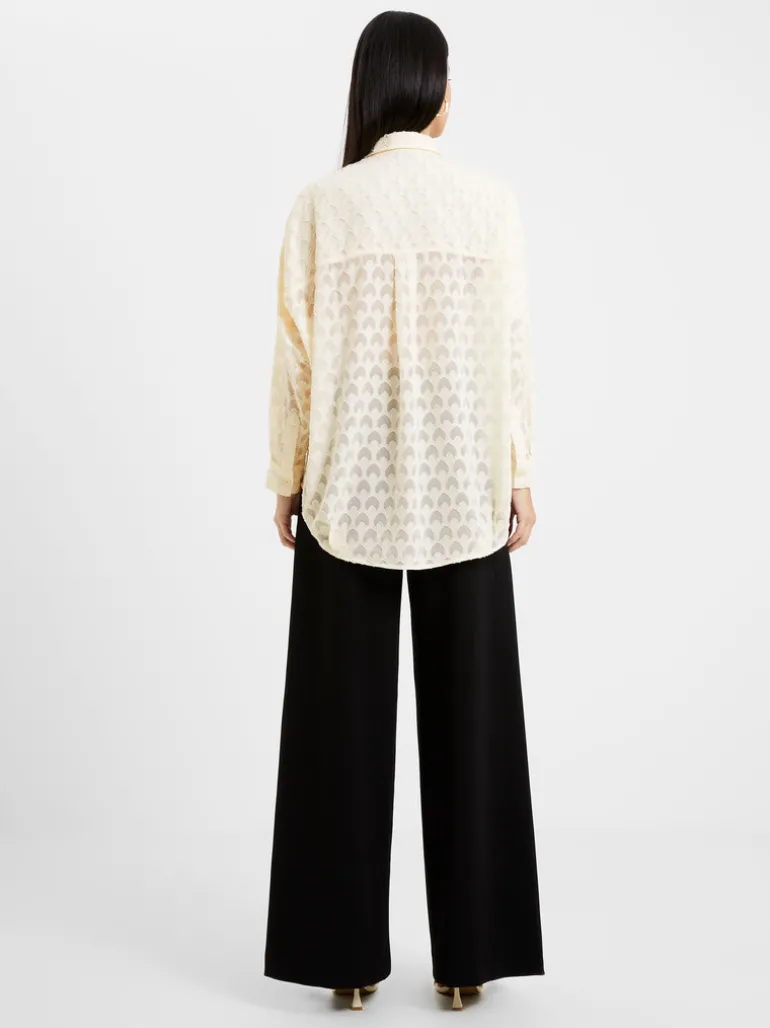 Geo Burn-Out Popover Shirt<FRENCH CONNECTION Shop