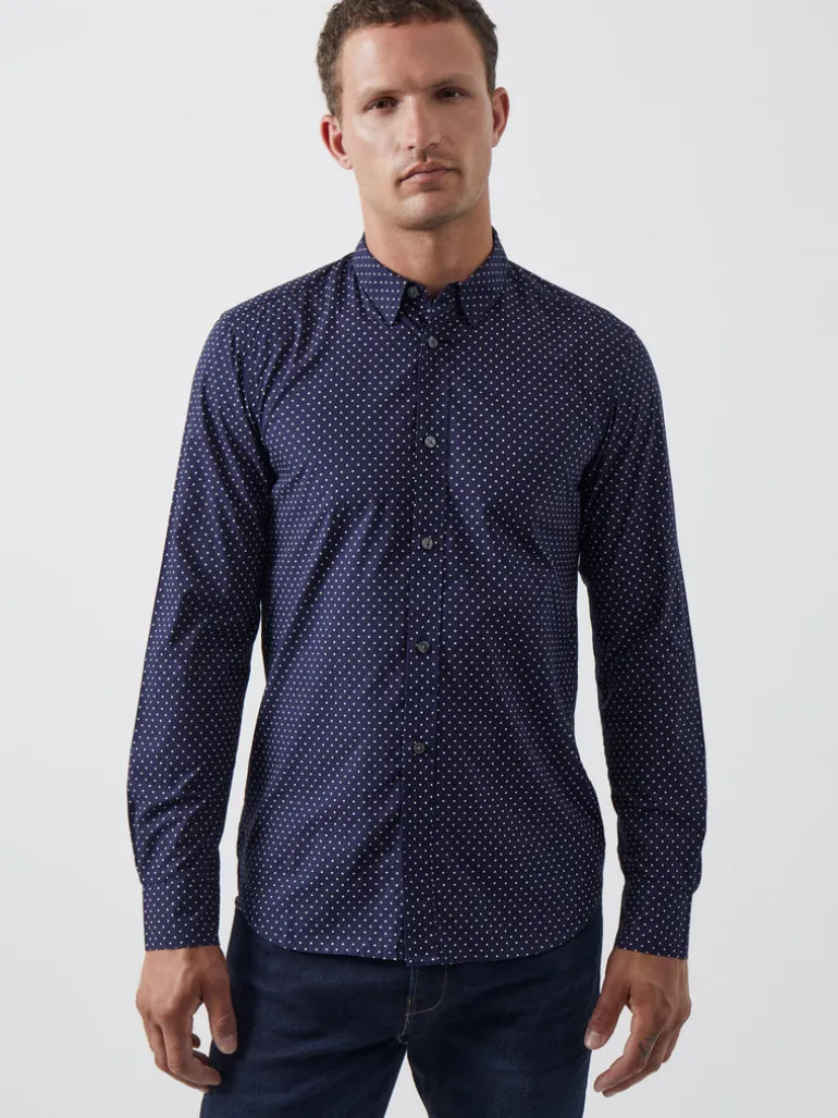 Geo Dot Long Sleeve Shirt<FRENCH CONNECTION Best Sale