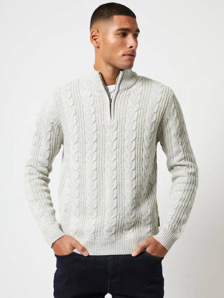 Half Zip Cable Knit Jumper<FRENCH CONNECTION Online