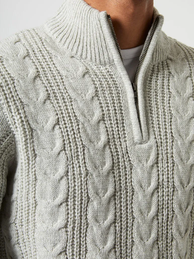 Half Zip Cable Knit Jumper<FRENCH CONNECTION Online