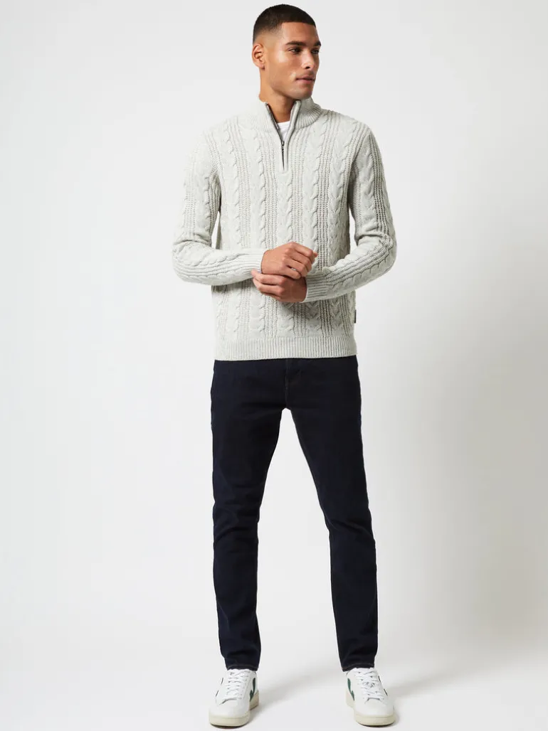 Half Zip Cable Knit Jumper<FRENCH CONNECTION Online