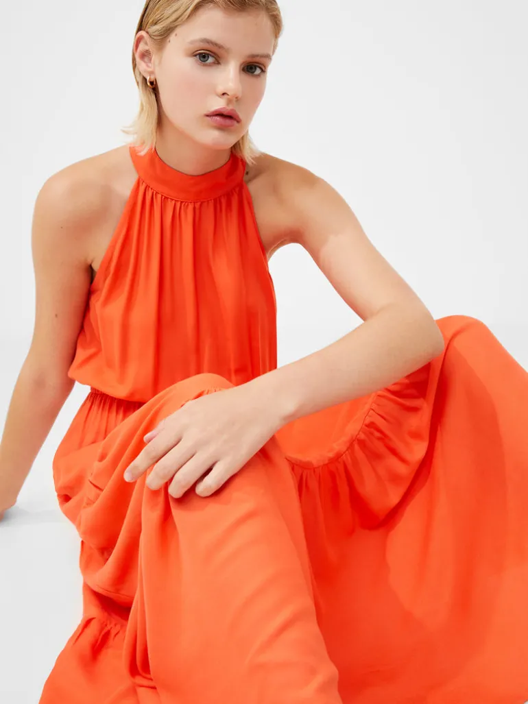 Halter Viscose Tiered Maxi Dress<FRENCH CONNECTION Best