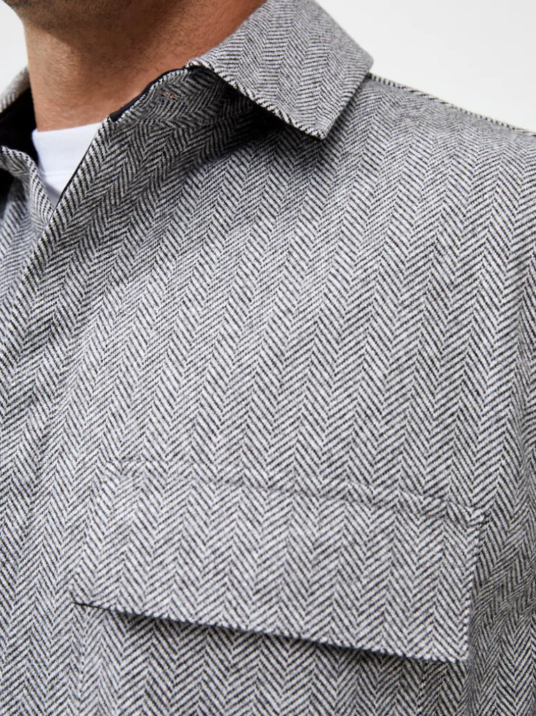 Herringbone Long Sleeve Shirt<FRENCH CONNECTION Clearance