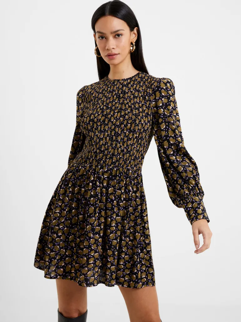 Ingrid Eco Colette Crepe Smocked Mini Dress<FRENCH CONNECTION Sale