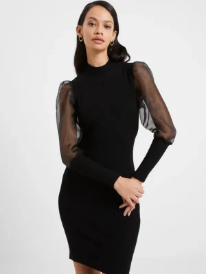 Krista Organza Long Sleeve Dress<FRENCH CONNECTION Outlet