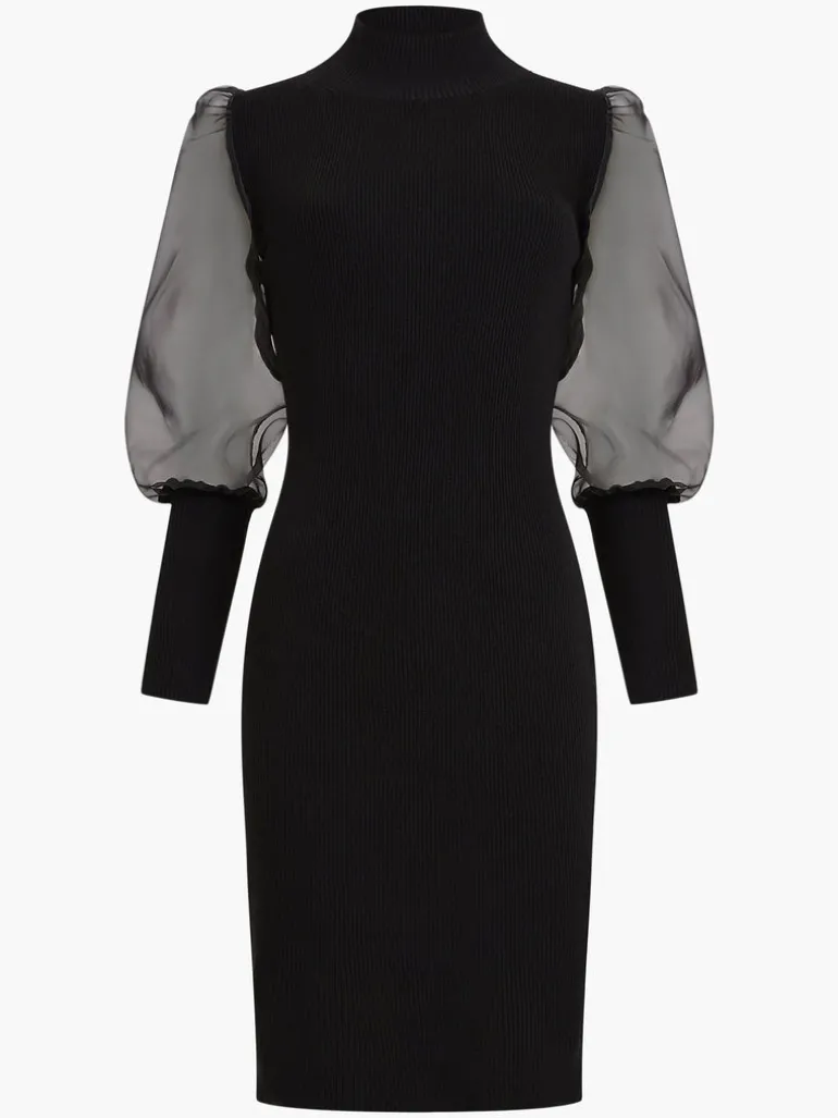 Krista Organza Long Sleeve Dress<FRENCH CONNECTION Outlet