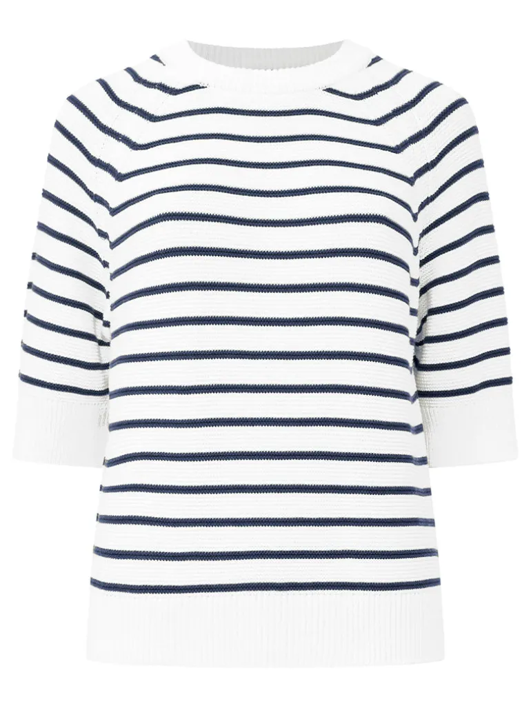 Lily Mozart Stripe Short Sleeve Jumper<FRENCH CONNECTION Shop