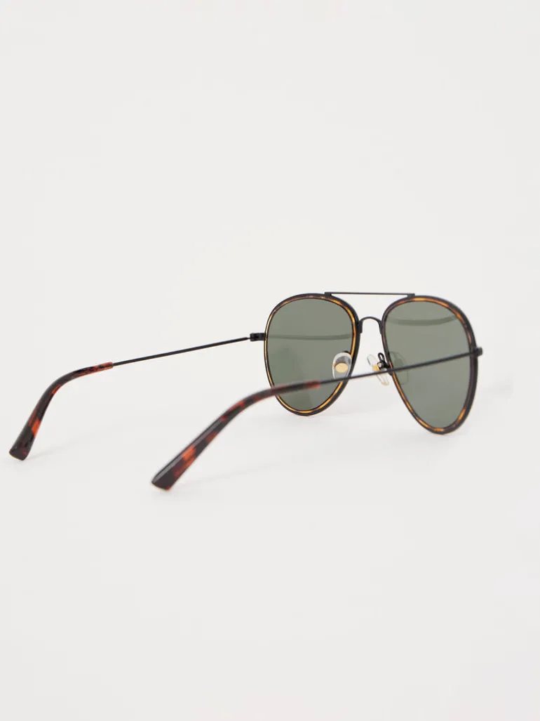 Metal D-Frame Rim Detailed Sunglasses<FRENCH CONNECTION Flash Sale