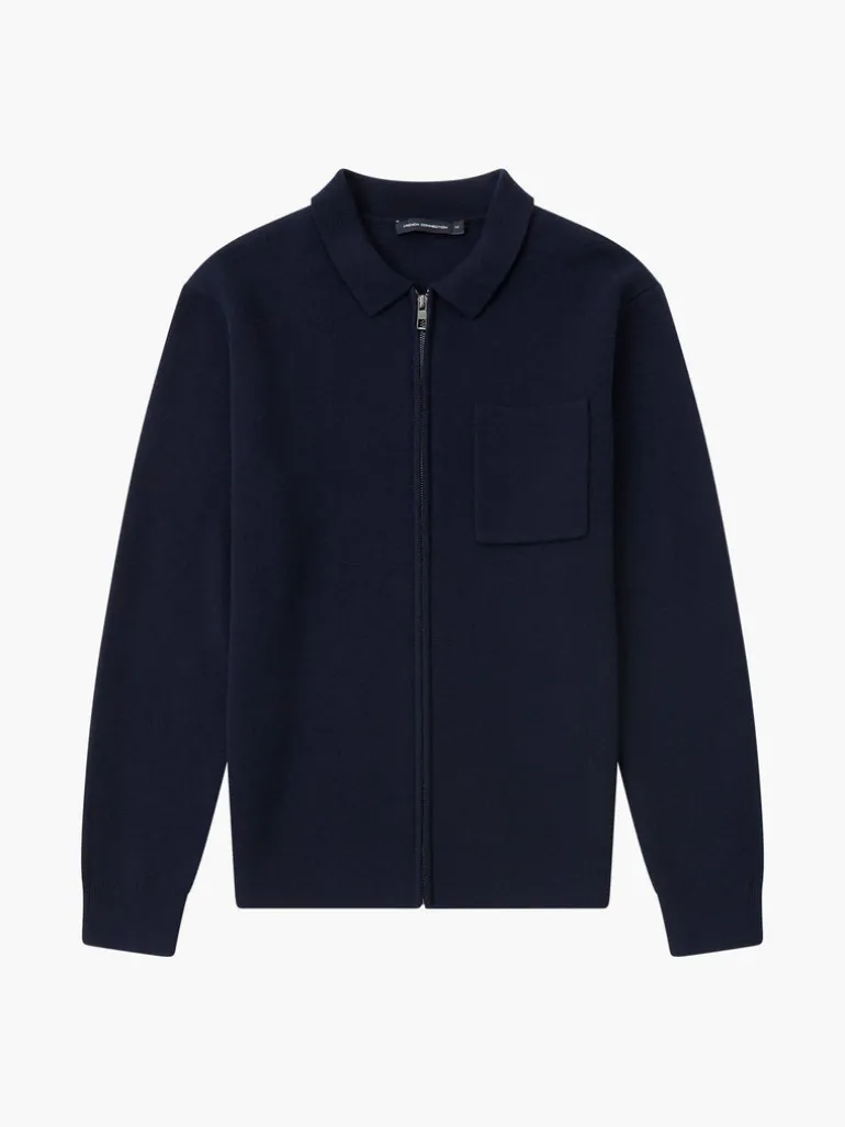 Milano Knitted Zip Through Shirt<FRENCH CONNECTION New