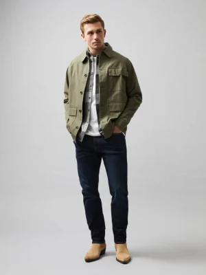 Military Cotton Overshirt<FRENCH CONNECTION New