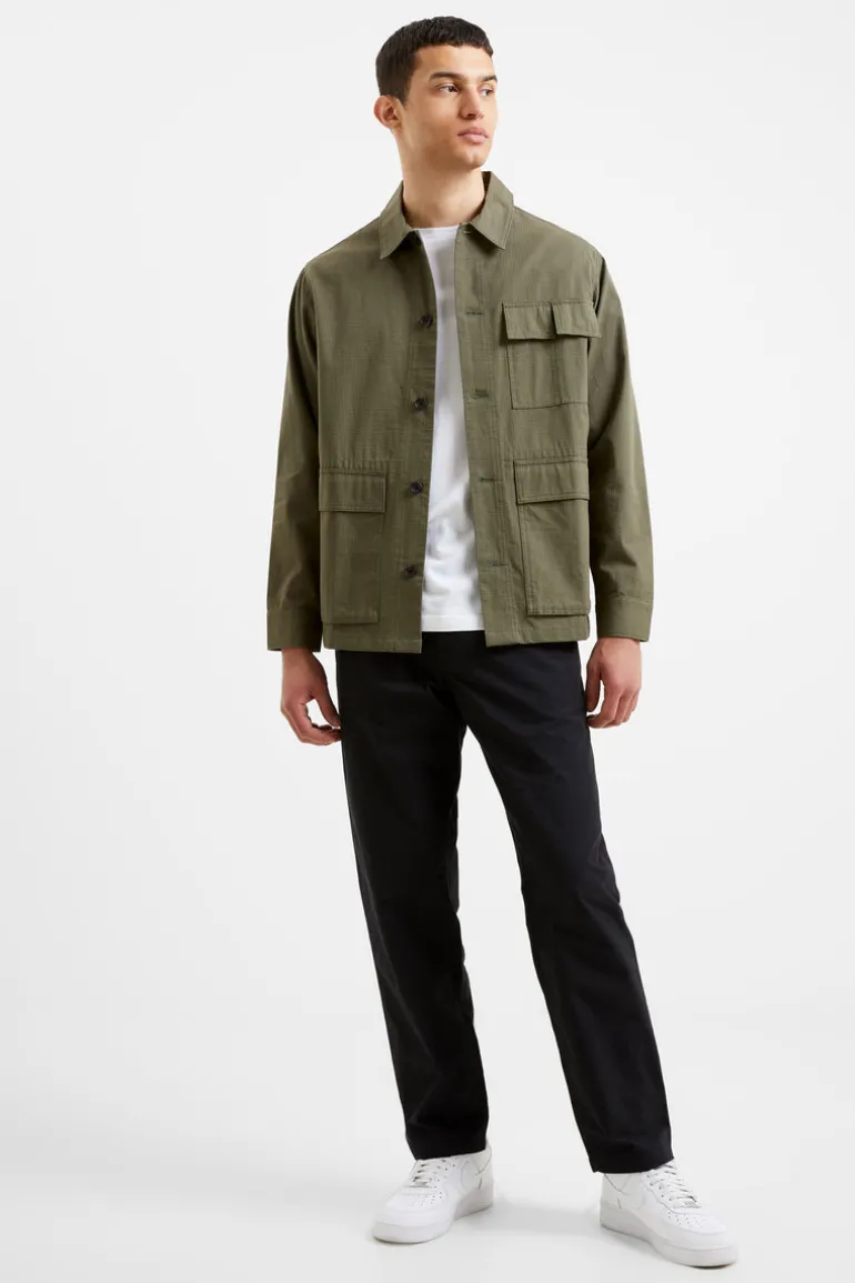 Military Cotton Overshirt<FRENCH CONNECTION New