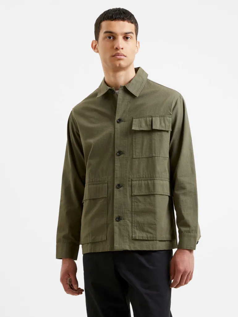 Military Cotton Overshirt<FRENCH CONNECTION New