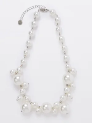 Multi Faux Pearls Cluster Necklace<FRENCH CONNECTION Discount