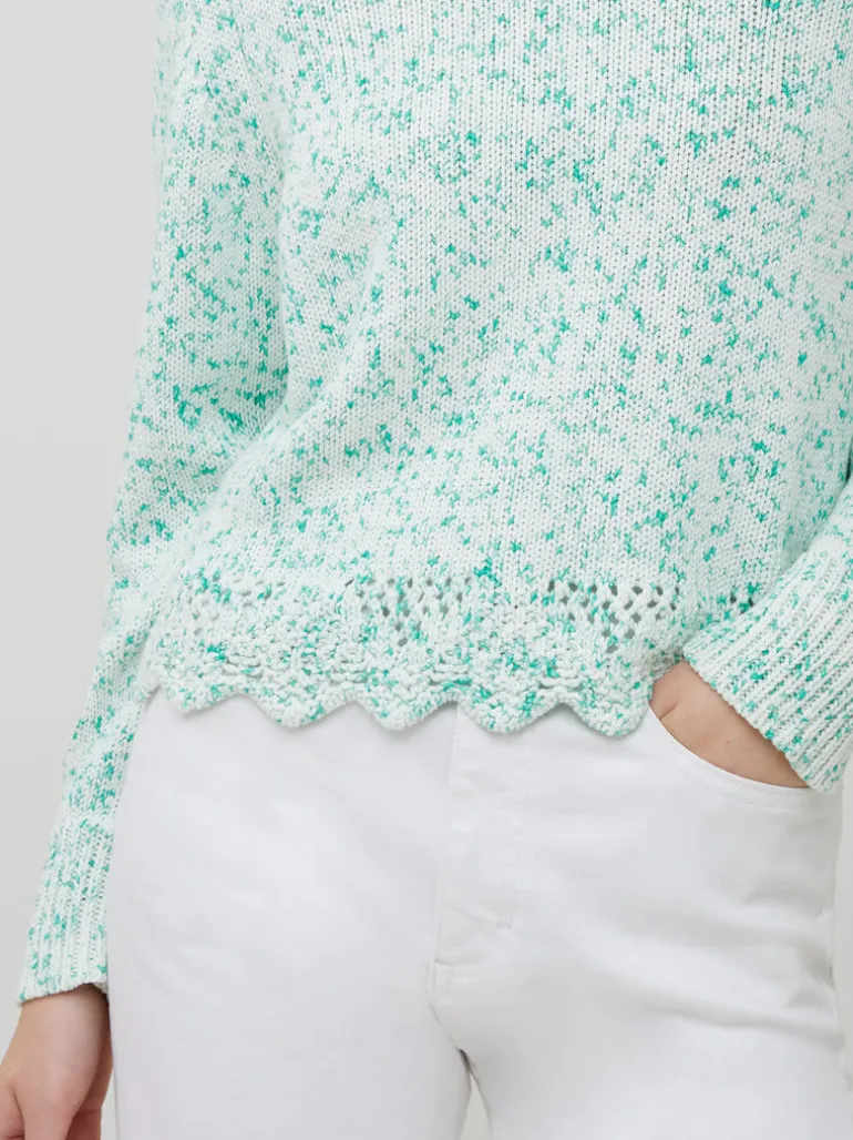 Nevanna Recycled Scallop Hem Sweater<FRENCH CONNECTION New