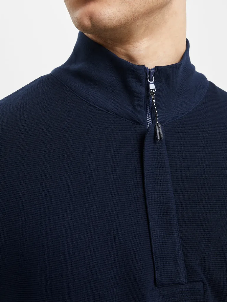 Ottoman Funnel Neck Polo Shirt<FRENCH CONNECTION Best