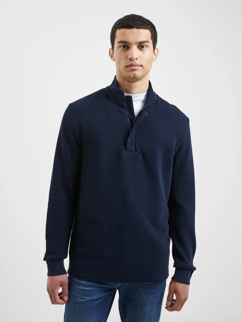 Ottoman Funnel Neck Polo Shirt<FRENCH CONNECTION Best