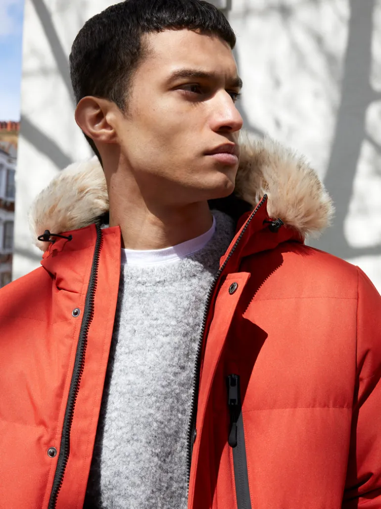 Padded Mid Length Parka Coat<FRENCH CONNECTION Outlet