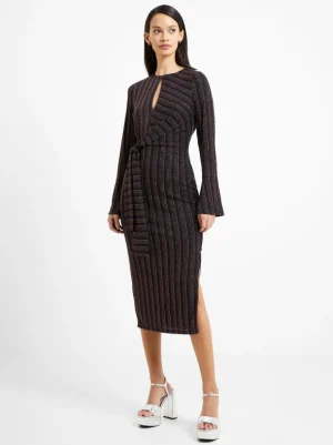Paula Keyhole Midi Dress<FRENCH CONNECTION Best Sale