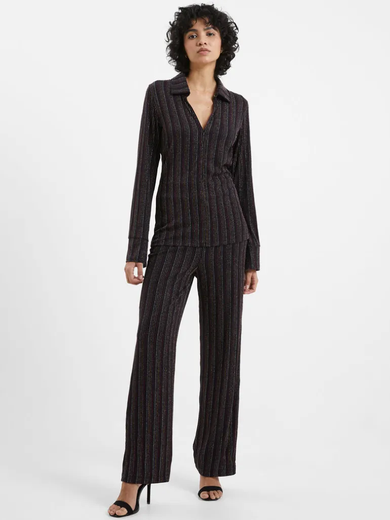 Paula Lurex Stripe Trousers<FRENCH CONNECTION Sale
