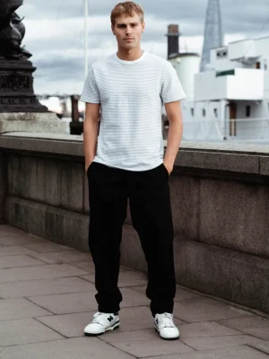 Peached Cotton Straight Leg Trousers<FRENCH CONNECTION New