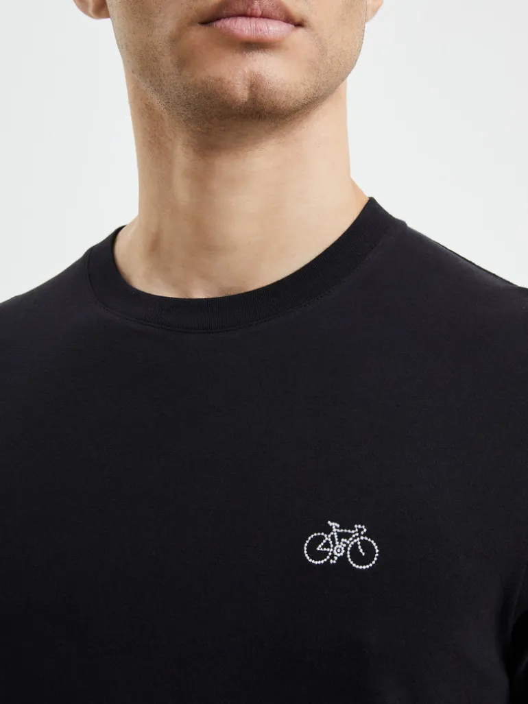 Point Embroidered Bike T-Shirt<FRENCH CONNECTION Flash Sale
