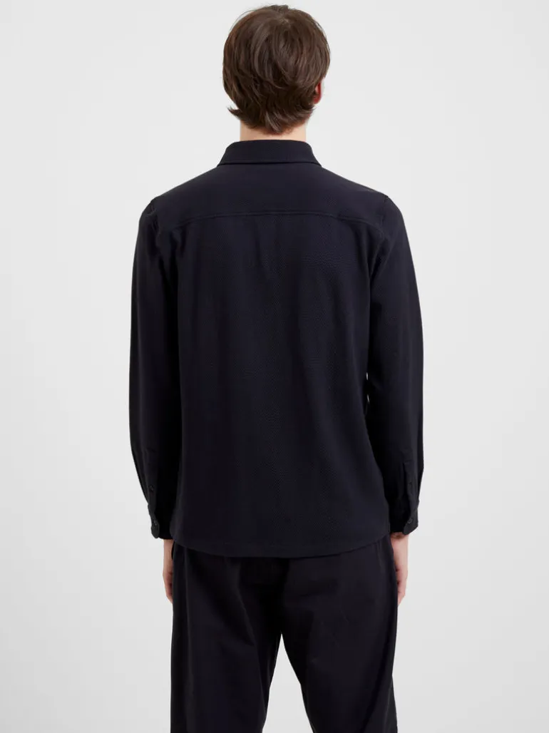 Popcorn Jersey Zip Through Shirt<FRENCH CONNECTION Cheap