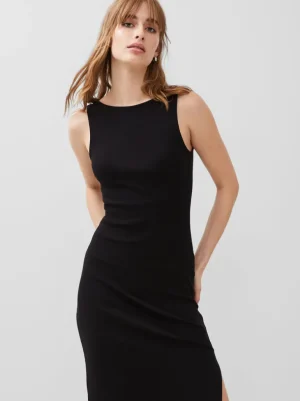 Rassia Cotton Slash Neck Midaxi Dress<FRENCH CONNECTION Best