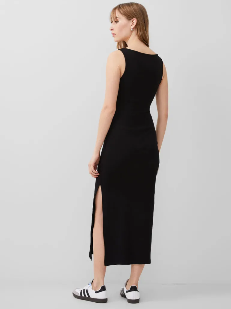 Rassia Cotton Slash Neck Midaxi Dress<FRENCH CONNECTION Best