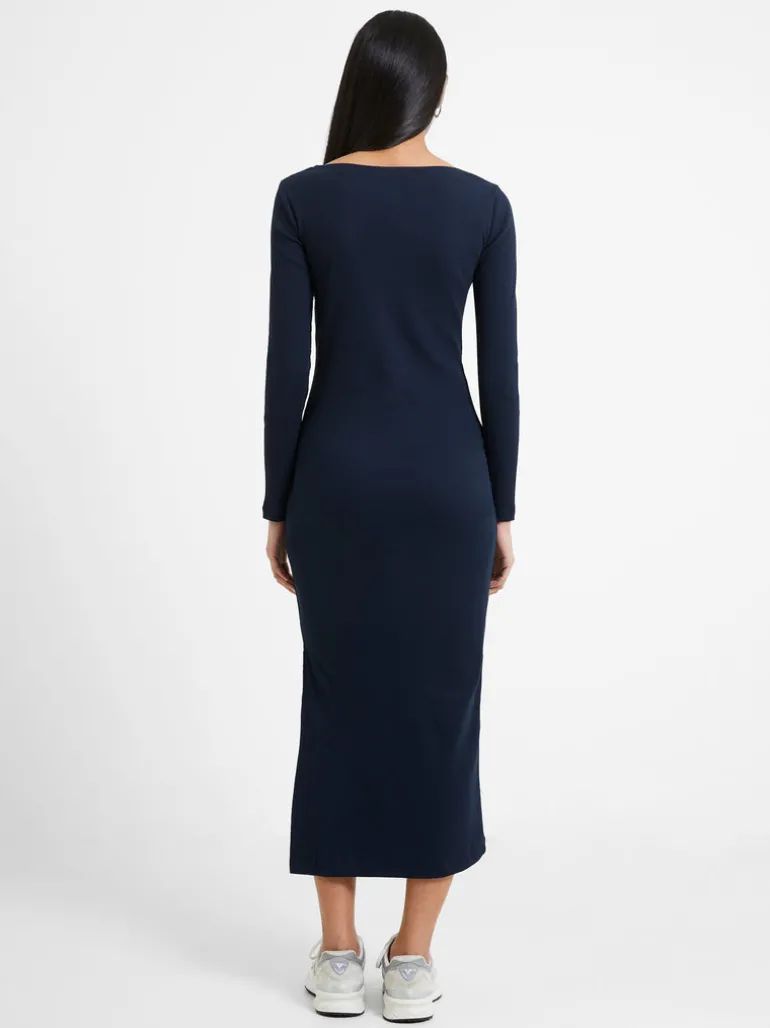 Rassia Rib Crossover Dress<FRENCH CONNECTION New