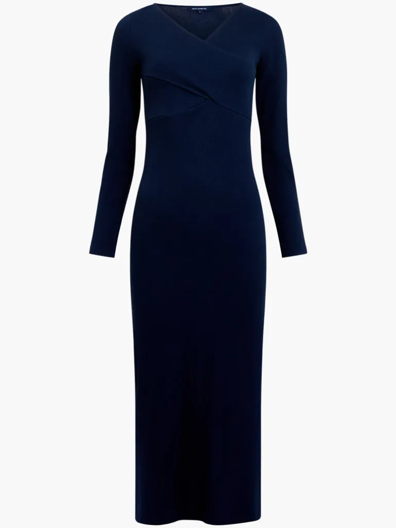 Rassia Rib Crossover Dress<FRENCH CONNECTION New