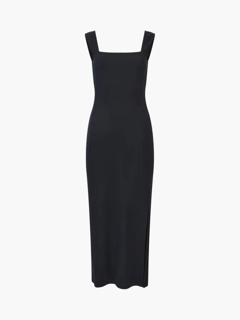 Rassia Rib Square Neck Midi Dress<FRENCH CONNECTION Discount