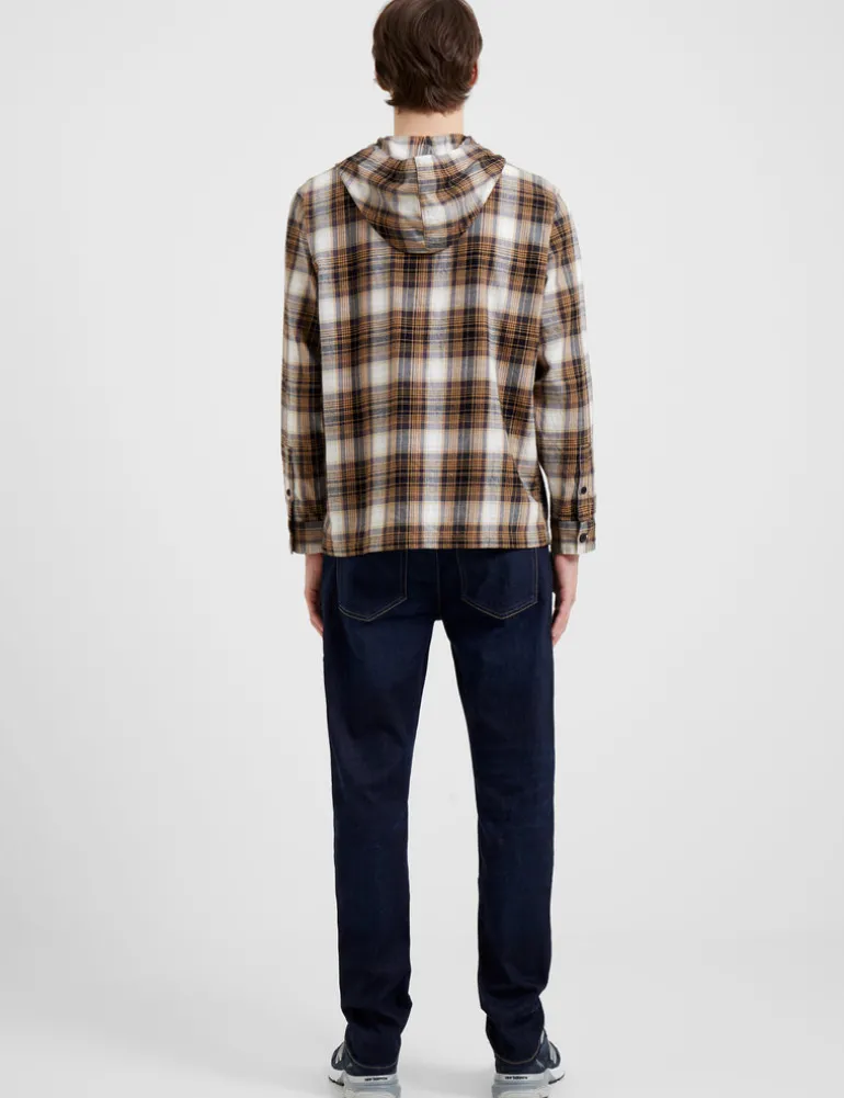 Relaxed Hooded Check Shirt<FRENCH CONNECTION Fashion