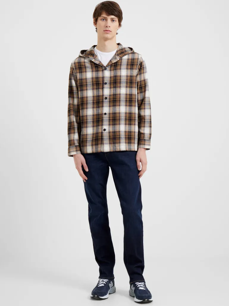 Relaxed Hooded Check Shirt<FRENCH CONNECTION Fashion