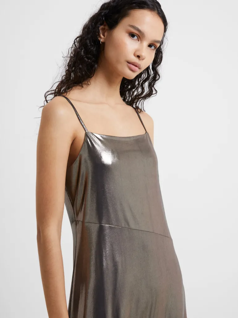 Ronja Liquid Metal Maxi Slip Dress<FRENCH CONNECTION Discount