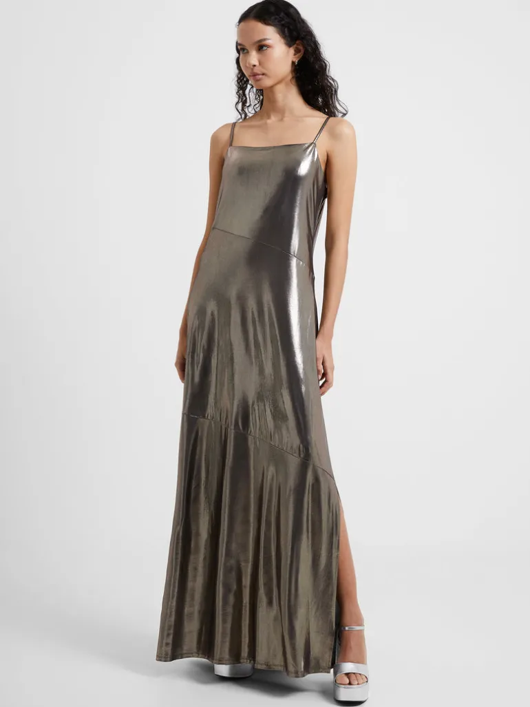 Ronja Liquid Metal Maxi Slip Dress<FRENCH CONNECTION Discount