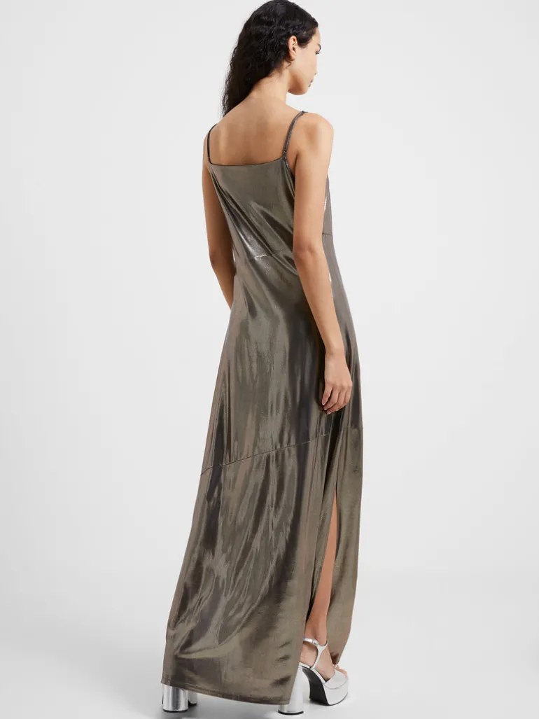 Ronja Liquid Metal Maxi Slip Dress<FRENCH CONNECTION Discount