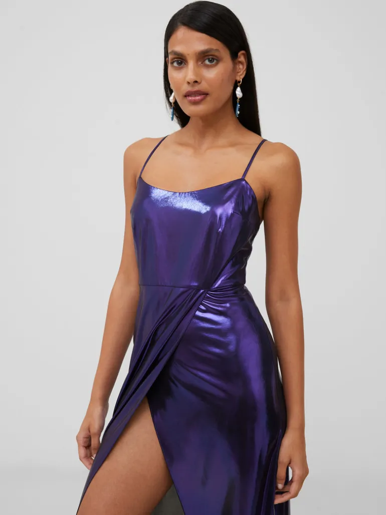 Ronja Liquid Metal Strappy Slip Dress<FRENCH CONNECTION Best