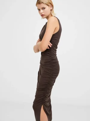 Ruched Boat Neck Midi Dress<FRENCH CONNECTION New