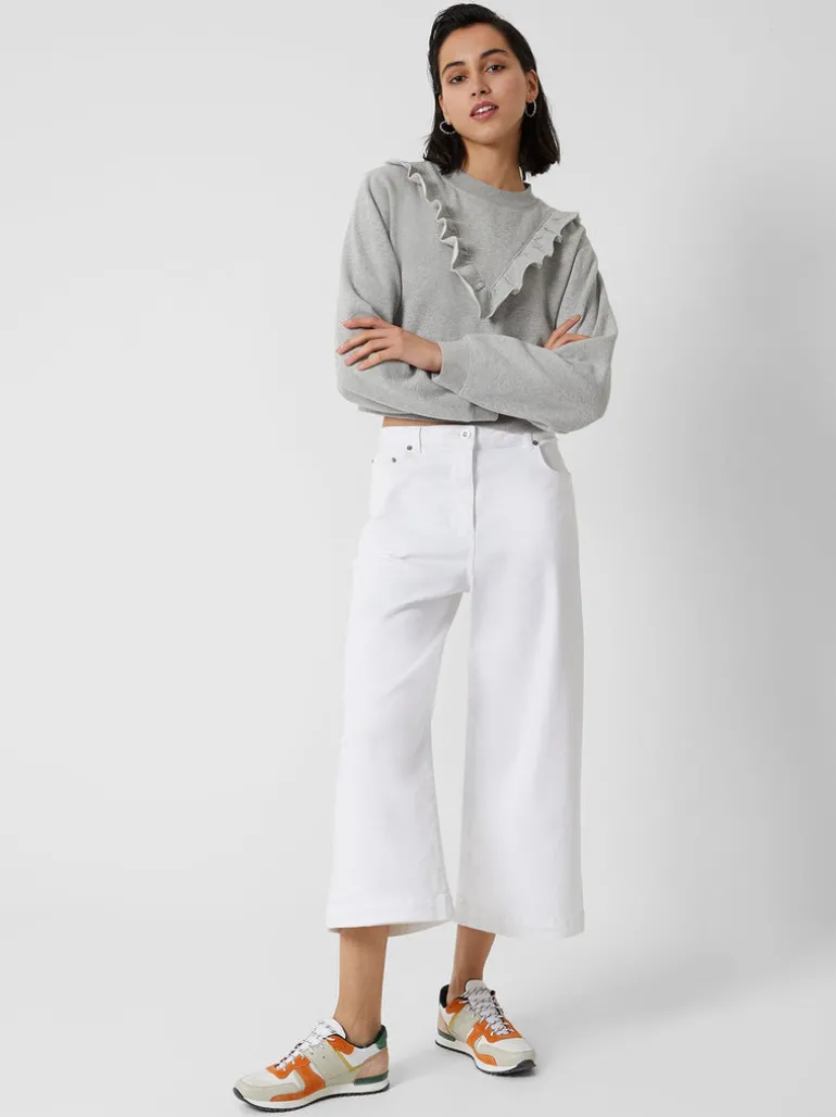 Ruffle Crew Neck Sweatshirt<FRENCH CONNECTION Cheap